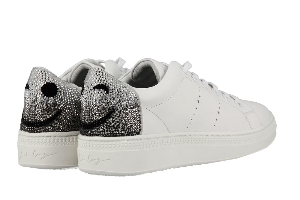 Lola Cruz Sneaker SMILEY PLATA SILVER (39)