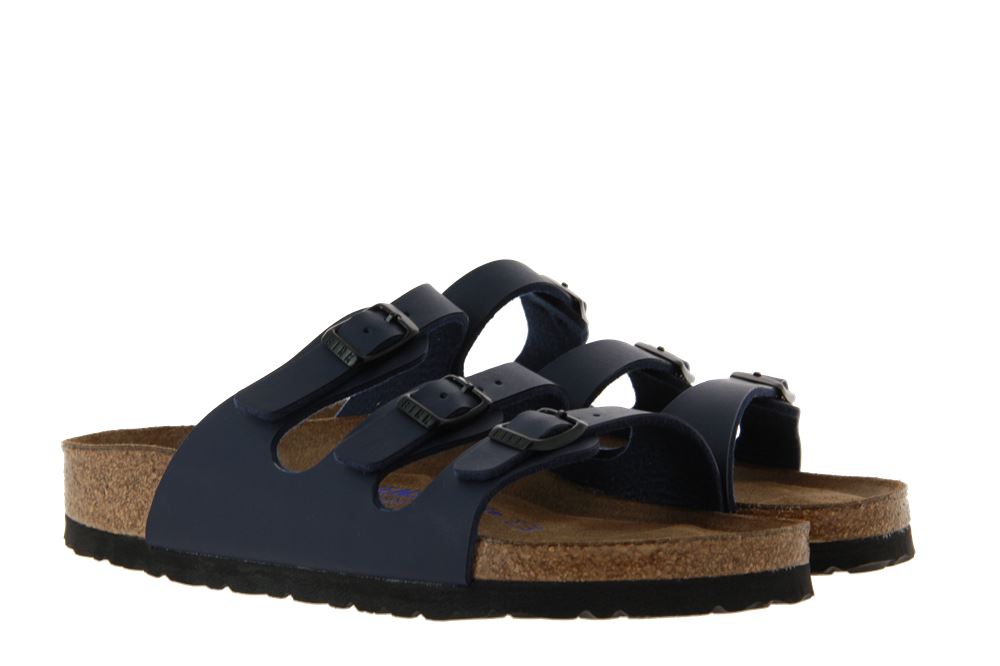 Birkenstock Pantolette FLORIDA SCHMAL BIRKO-FLOR BLUE (38)