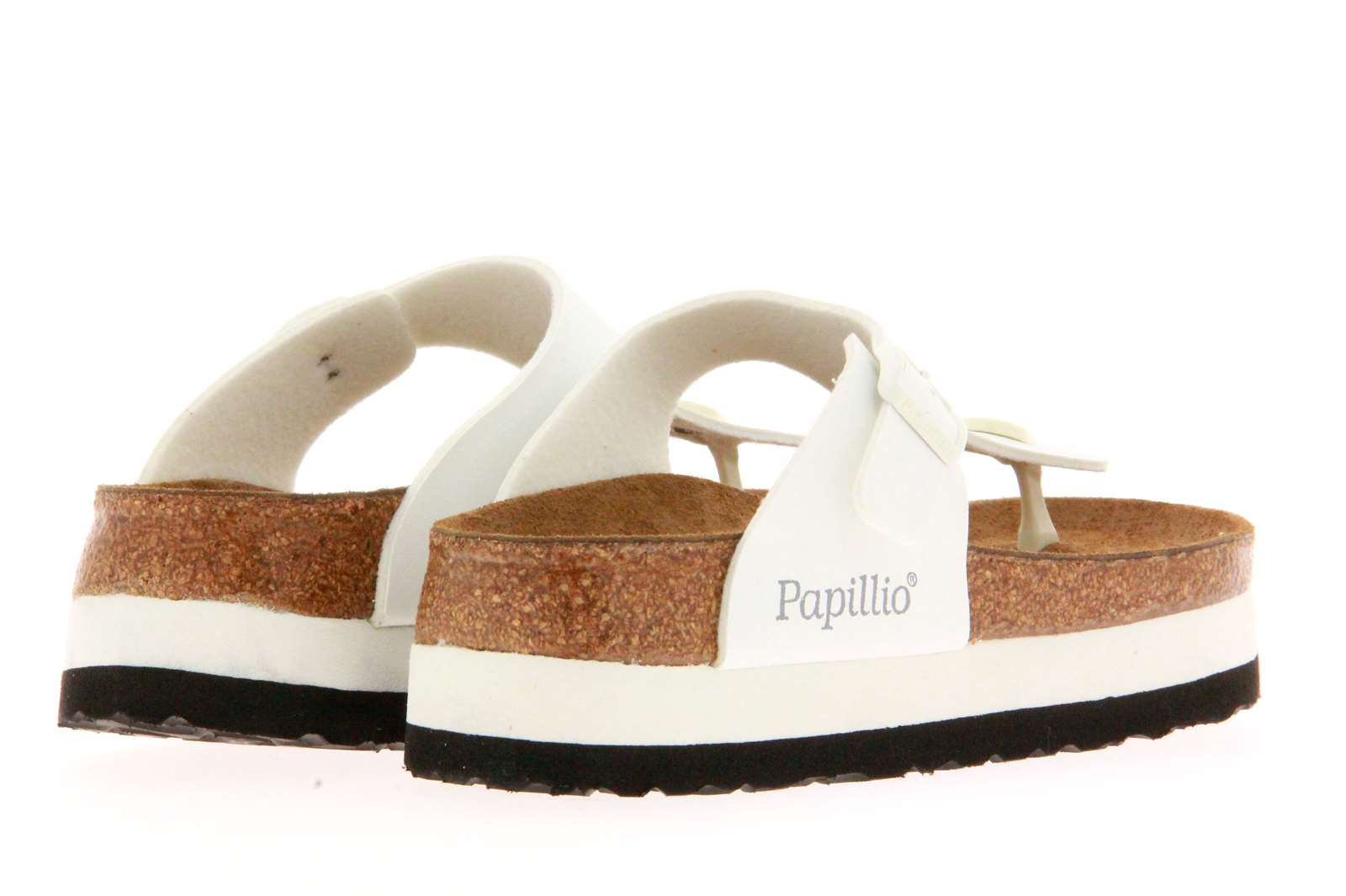 Papillio by Birkenstock Pantolette GIZEH NORMAL BIRKO-FLOR WHITE (41)