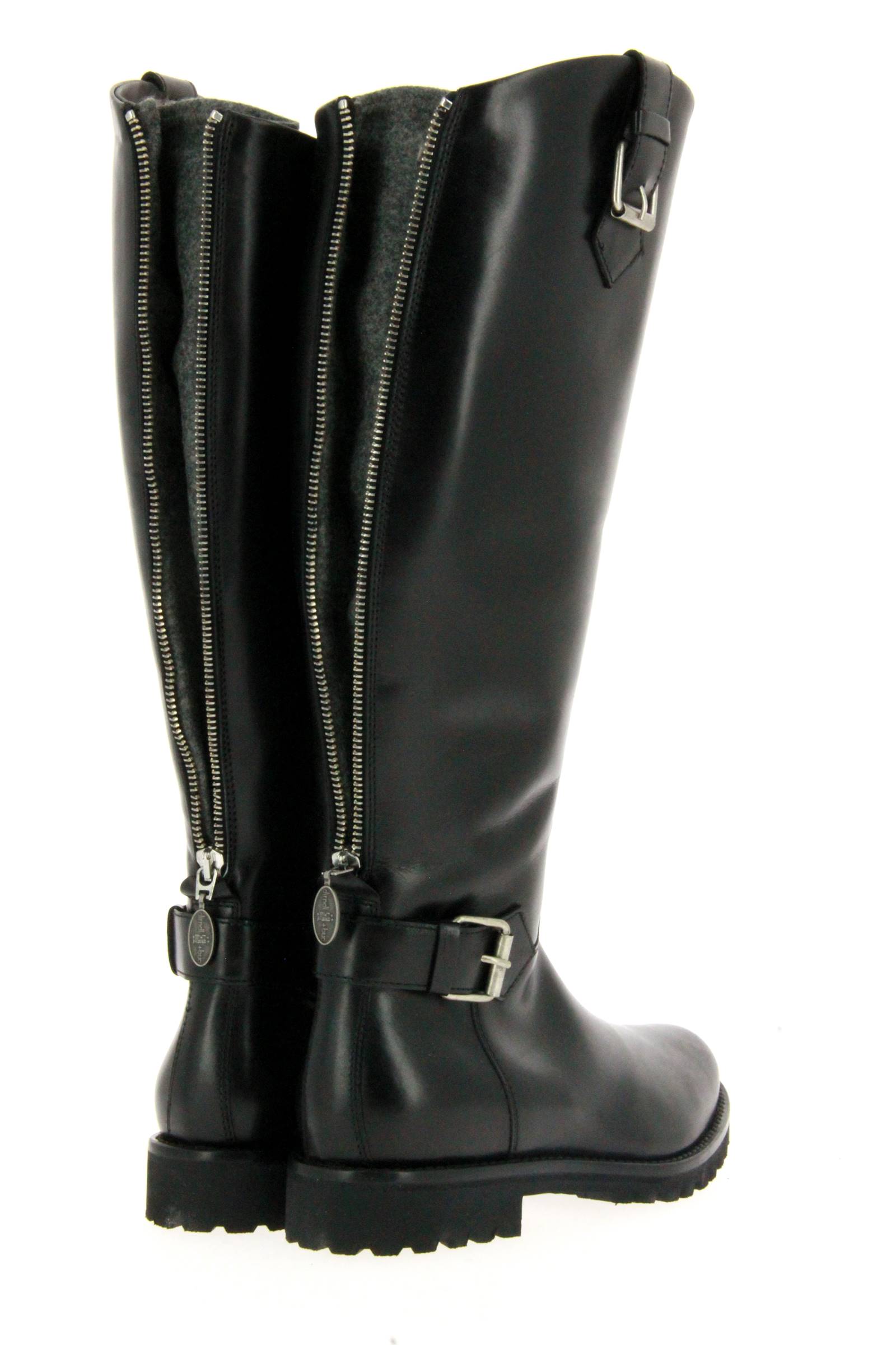 dirndl + bua Reiterstiefel gefüttert VITELLO NERO (39)