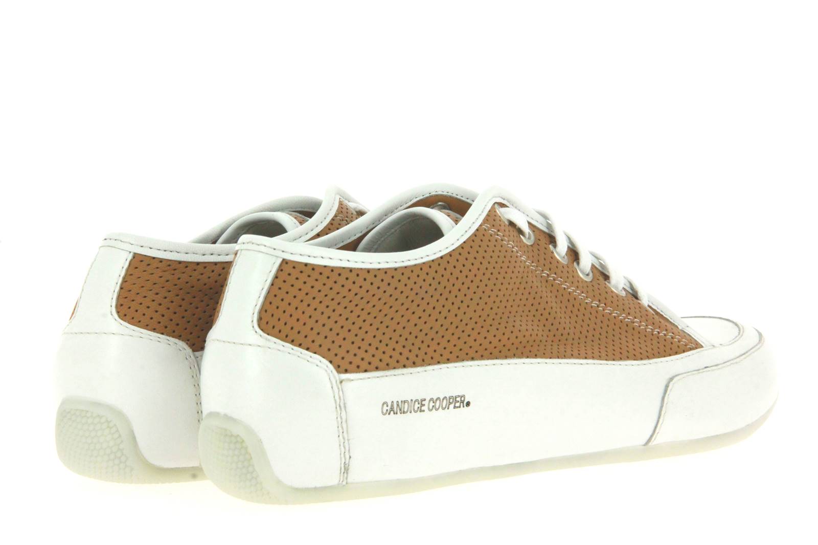 Candice Cooper Sneaker ROCK VIT TRAF. CAMEL VITELLO BIANCO (38)