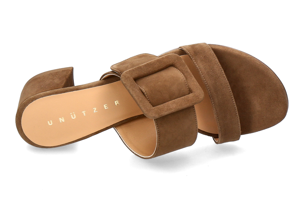 Unützer Pantolette CAMOSCIO- taupe_282200030_5