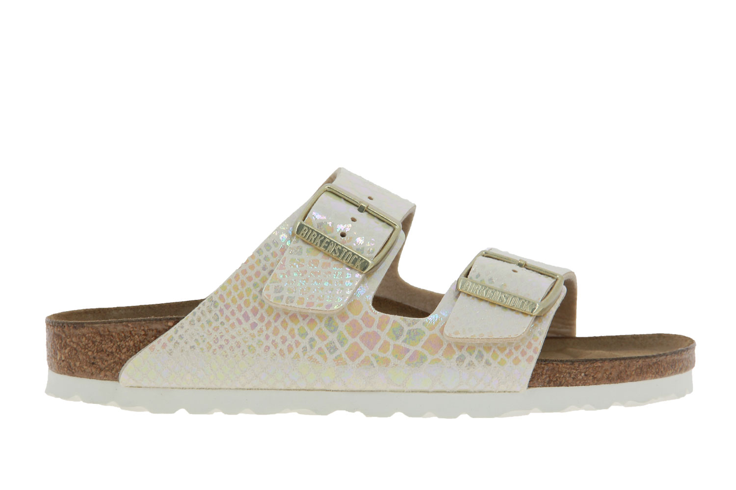 Birkenstock Pantolette ARIZONA BS SCHMAL SHINY SNAKE CREAM (41)