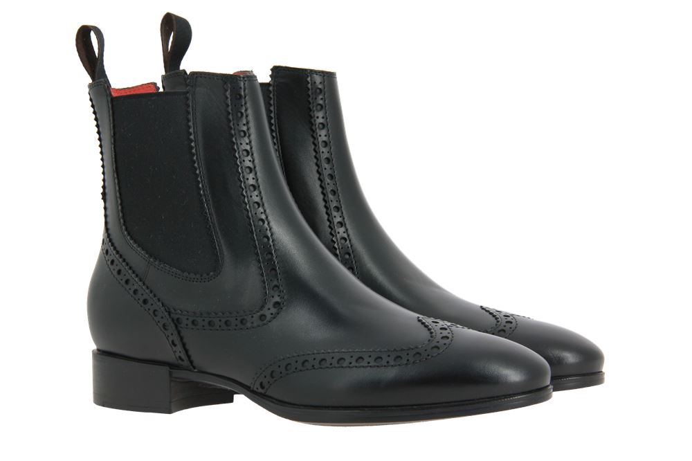 Santoni Chelsea Boots LEDER SCHWARZ (36½)