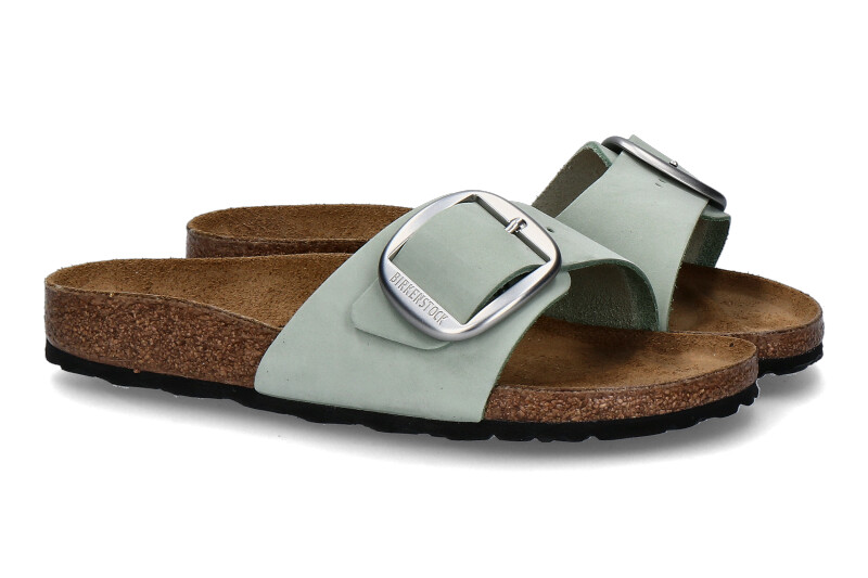 Birkenstock Pantolette MADRID BIG BUCKLE SCHMAL- matcha