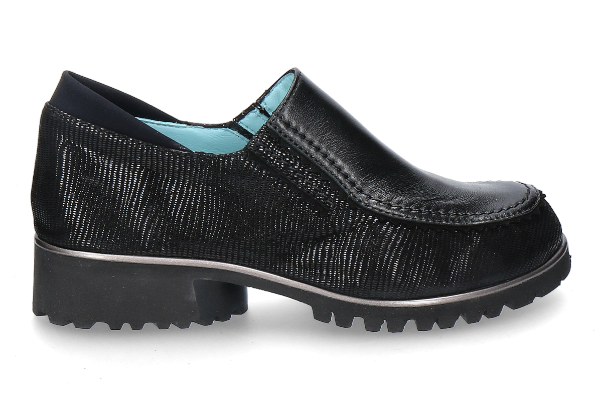 Thierry Rabotin Slipper MORINE CAMOSCIO- nero/ schwarz