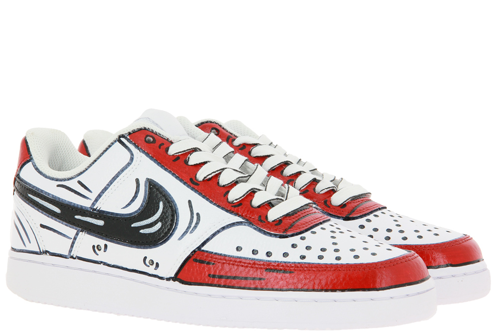 Nike by BallodaSola Sneaker COURT VISION LOW RED CARTOONS