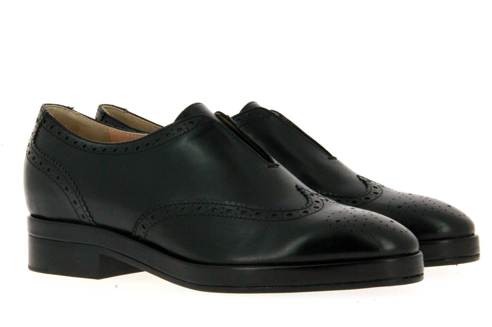 Unützer Damen- Brogue VITELLO NERO (37 )