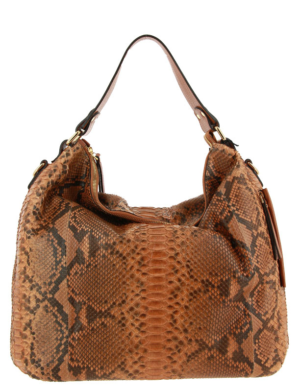 Carol J. Beuteltasche PYTHON DOLLARO CUOIO 