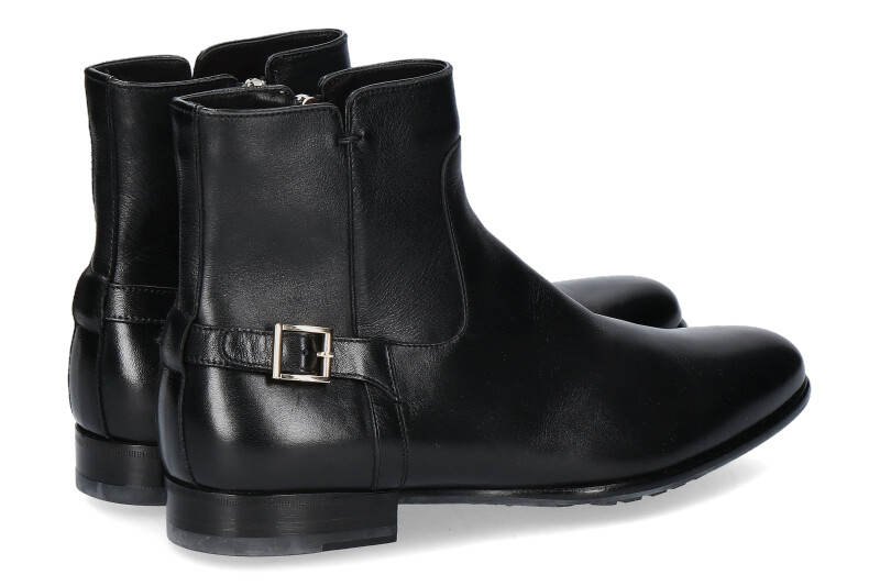 Santoni Stiefelette gefüttert NAPPA NERO (44) Santoni Stiefelette gefüttert NAPPA NERO (44)