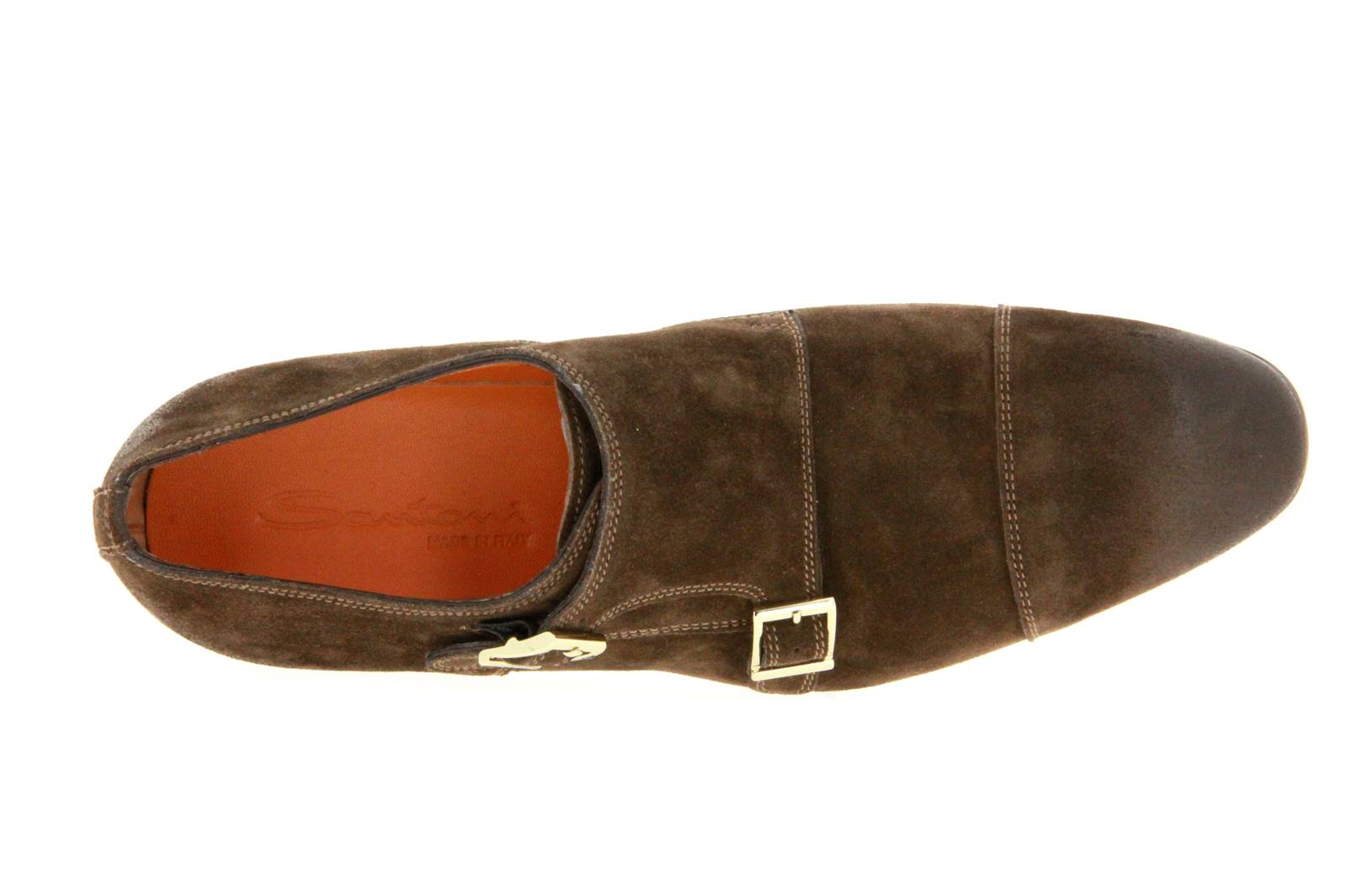 Santoni Monk VELOUR BROWN (42)