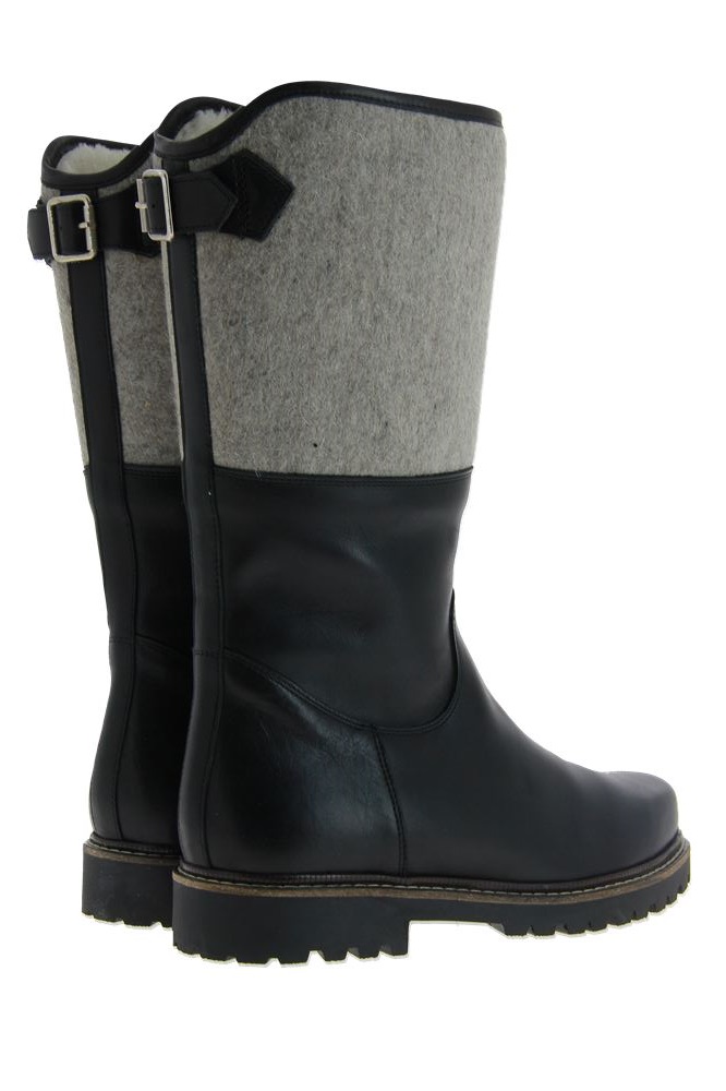Dirndl + Bua Stiefel gefüttert PANIOLO FILZ SCHWARZ GRAU (44) Dirndl + Bua Stiefel gefüttert PANIOLO FILZ SCHWARZ GRAU (44)