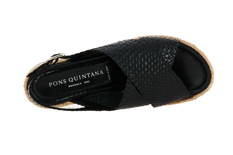 Pons Quintana Sandale MILAN NEGRO BLANCO (38)