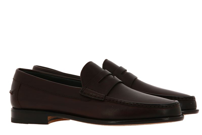 Moreschi Slipper BORGOGNA MARRONE SCURO (45)