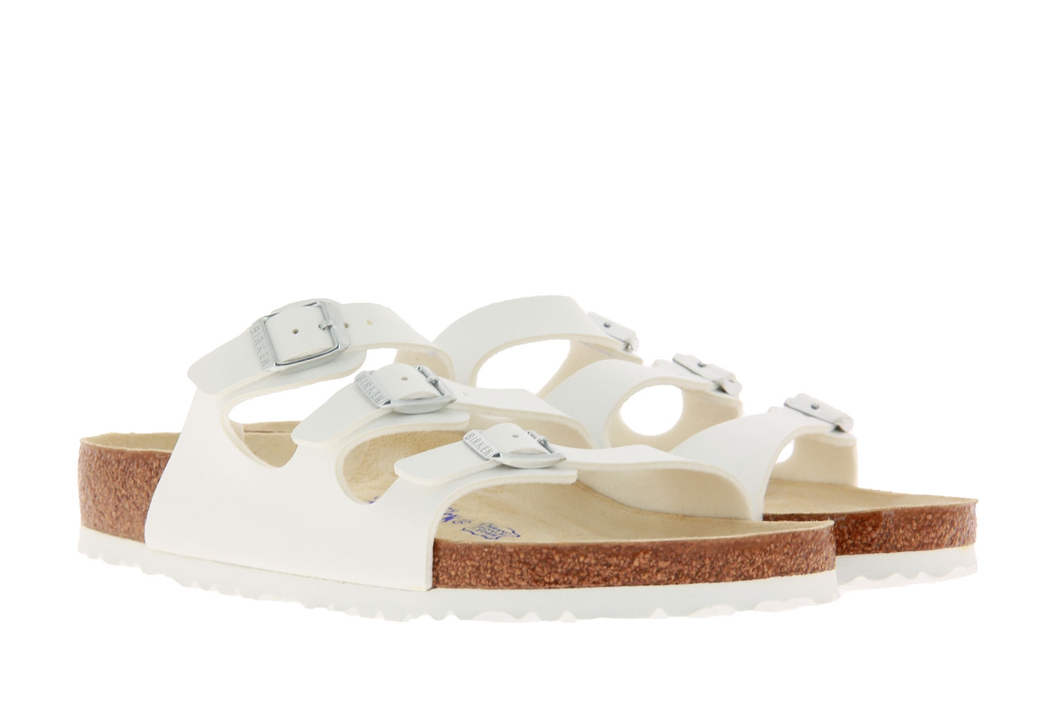 Birkenstock Pantolette NORMAL FLORIDA BIRKO-FLOR WHITE (41)