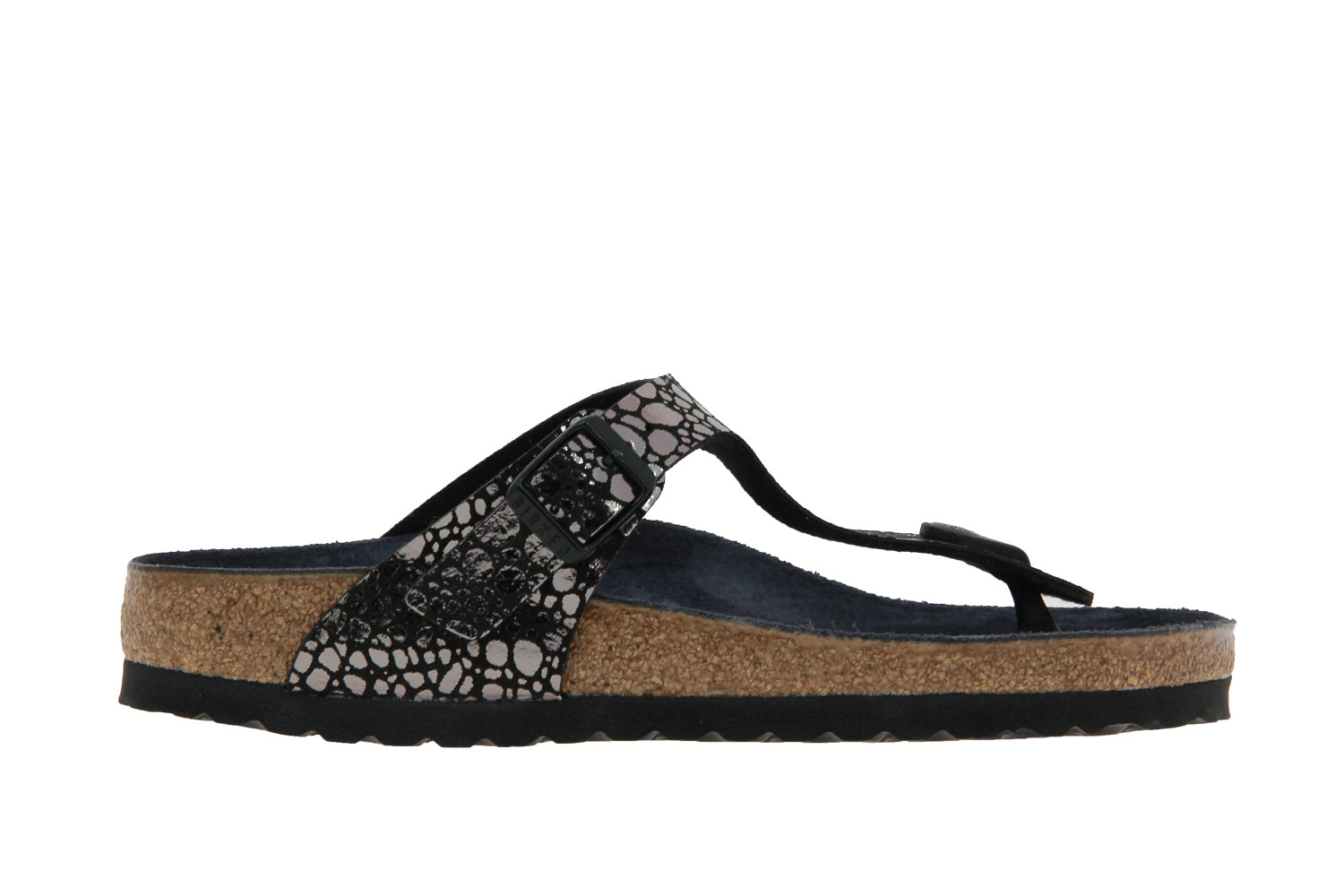 Birkenstock Pantolette GIZEH BS NORMAL METALLIC STONES BLACK (36)