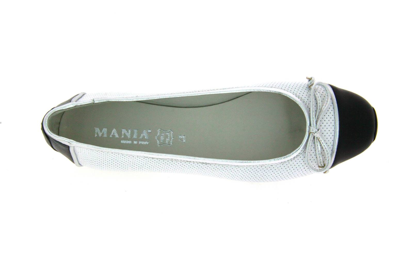 Mania Ballerina NEW SAUVAGE NERO ARGENTO BIANCO (36)