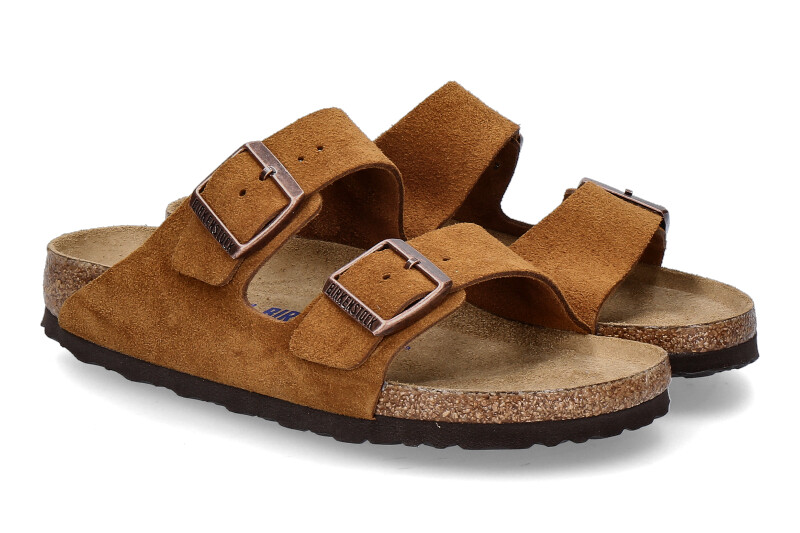 Birkenstock Pantolette SCHMAL ARIZONA BS VELOURSLEDER MINK  (43)