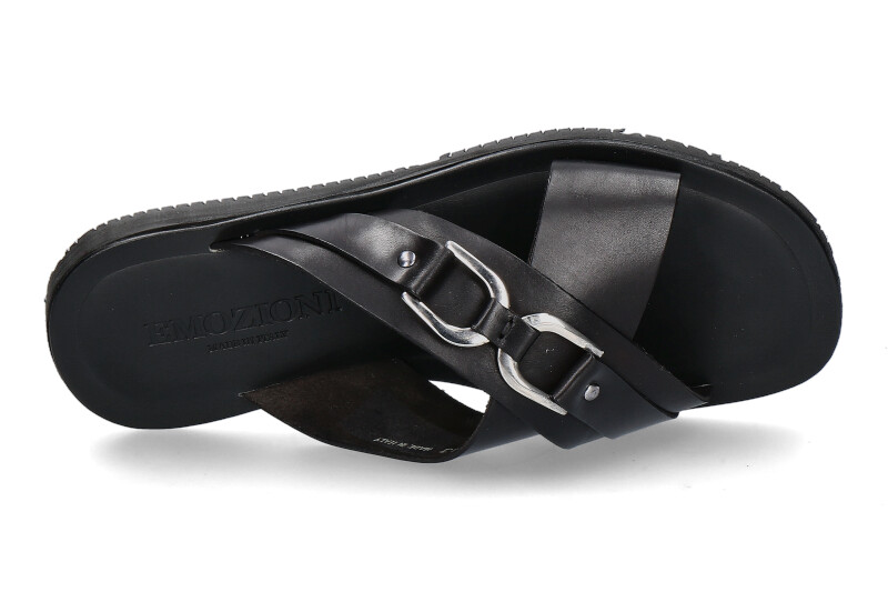 Emozioni Pantolette LEATHER BLACK (43)