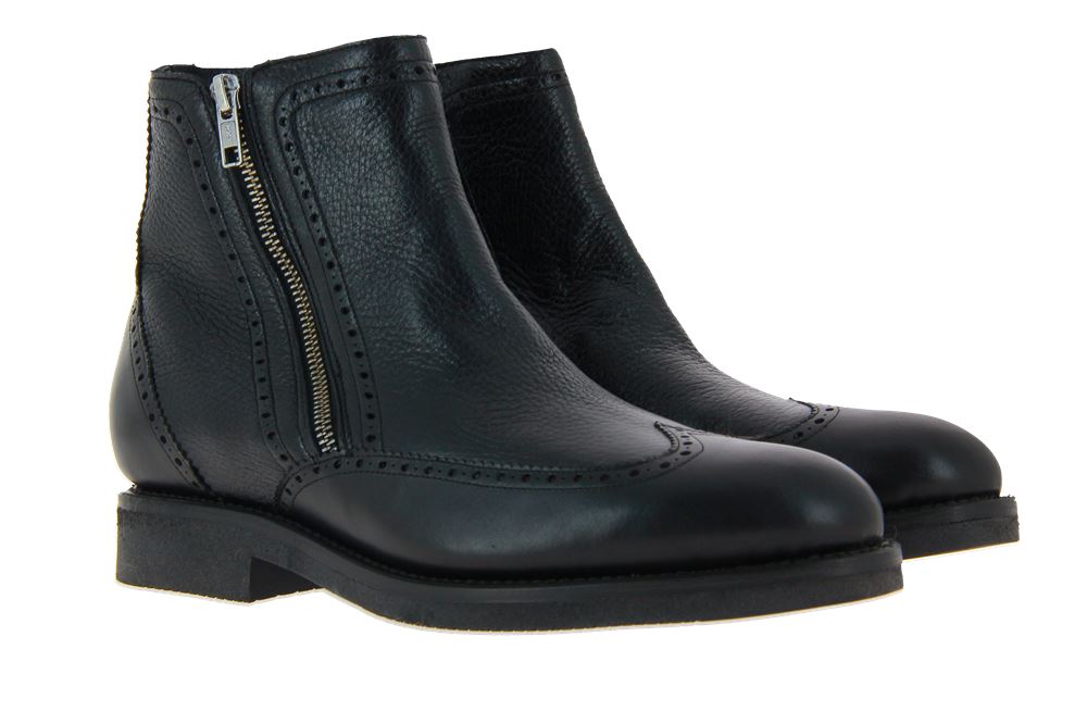 Cordwainer Stiefelette gefüttert ORLEANS BLACK DEERSKIN BLACK (41½)