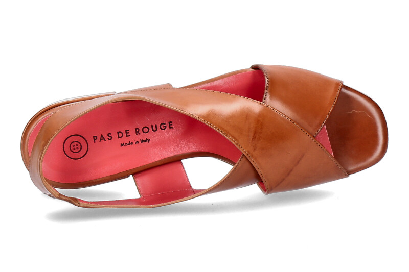 Pas de rouge Sandale FLEUR PARMA CUOIO (42½)