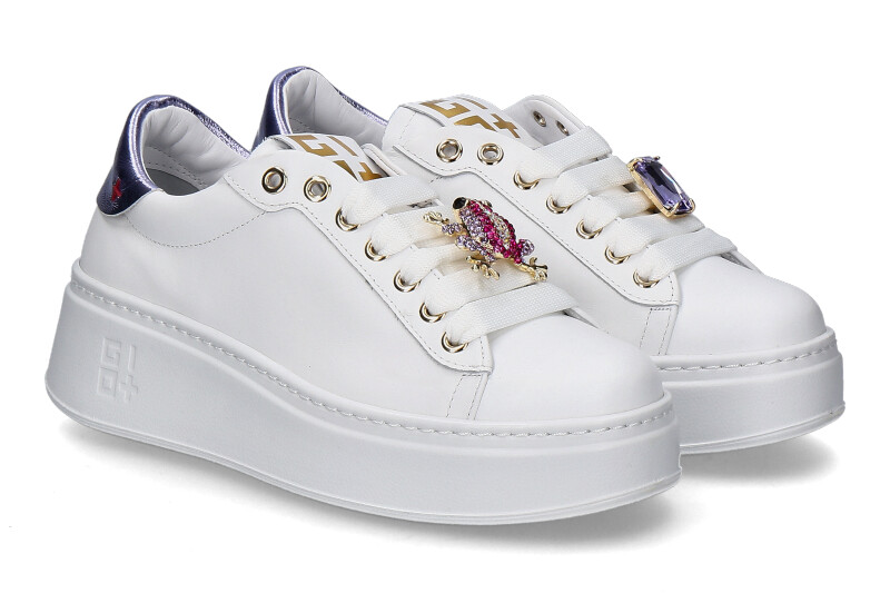 Gio+ Damen-Sneaker PIA306A COMBI- white/lila