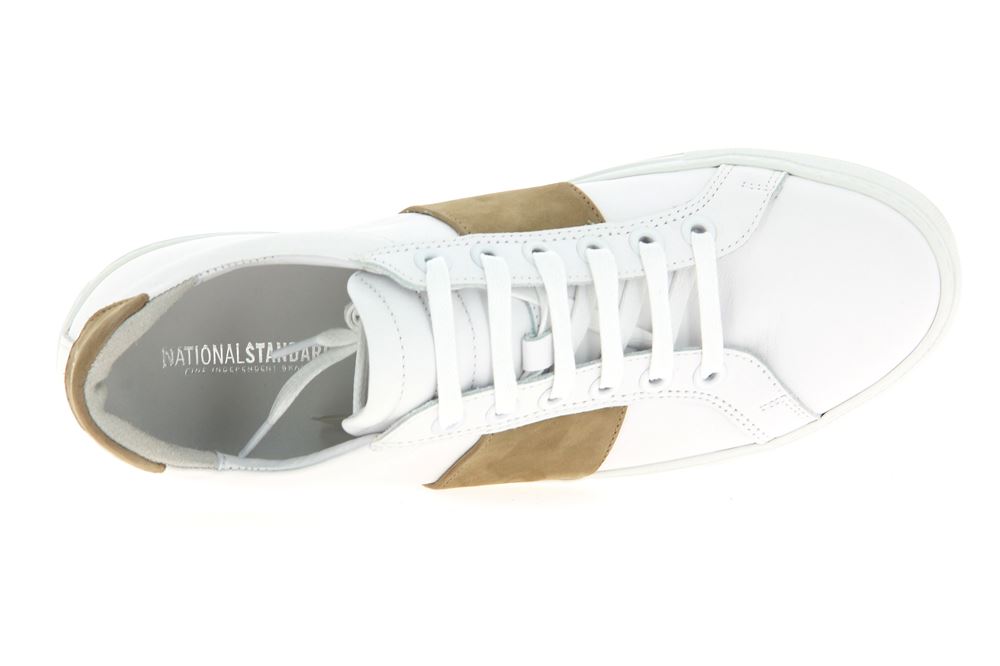 National Standard Sneaker WHITE BEIGE BAND (44)