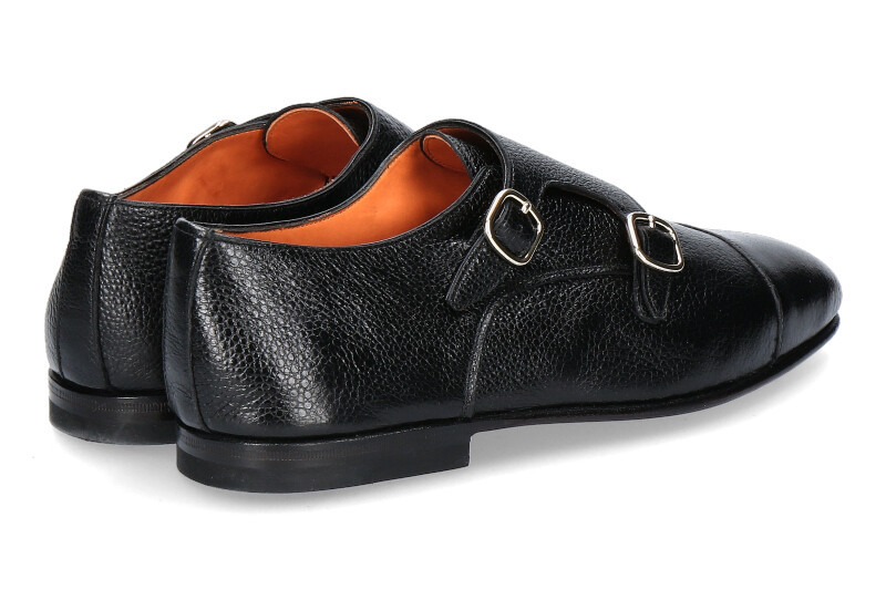 Santoni Monk LEATHER BLACK (41½)