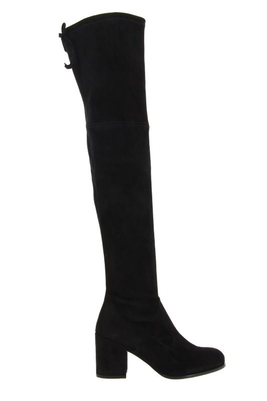 Stuart Weitzman Overknee- Stiefel TIELAND SUEDE BLACK (37½)