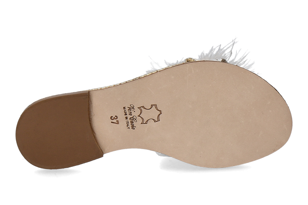 Paola Fiorenza Pantolette SNAKE SLIDER- bianco_271100072_4