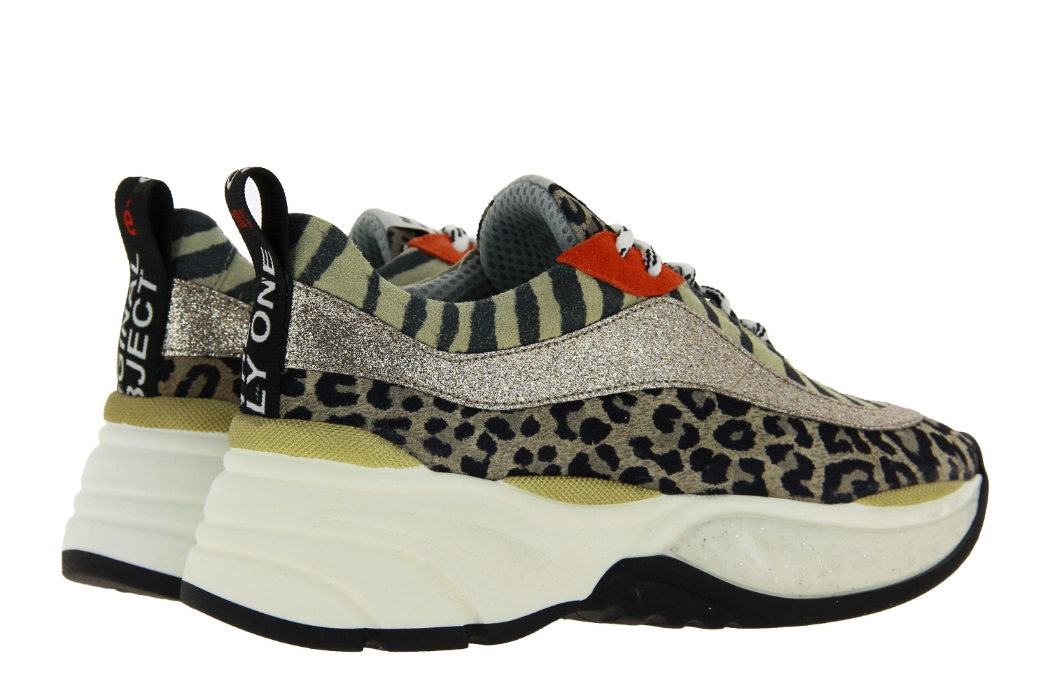 Mèlinè Sneaker LEO SABBIA VELOUR ZEBRA ORO (40)