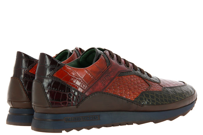 Galizio Torresi Sneaker CAIMAN MILITARY CUOIO (44½)