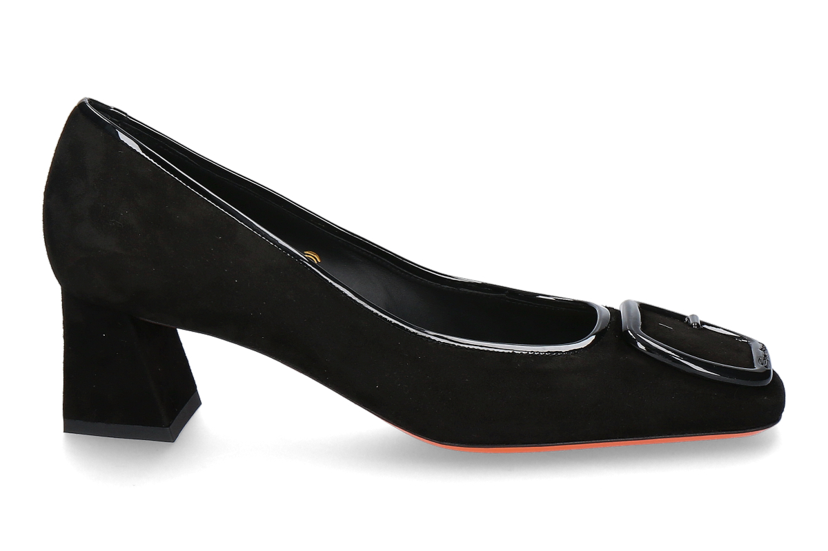 Santoni Damen- Pumps JILLY 50 VELOURS- schwarz