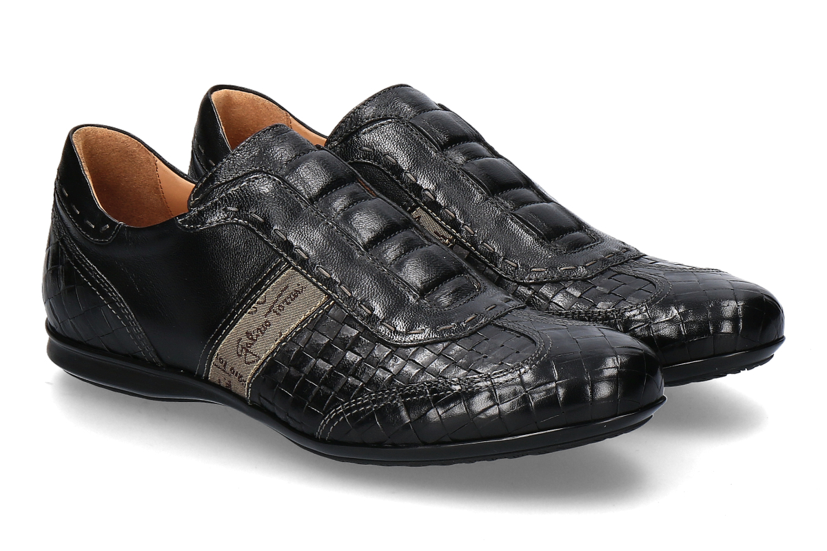 Galizio Torresi Slip-On Sneaker BUFALO VEGAS- nero/ schwarz