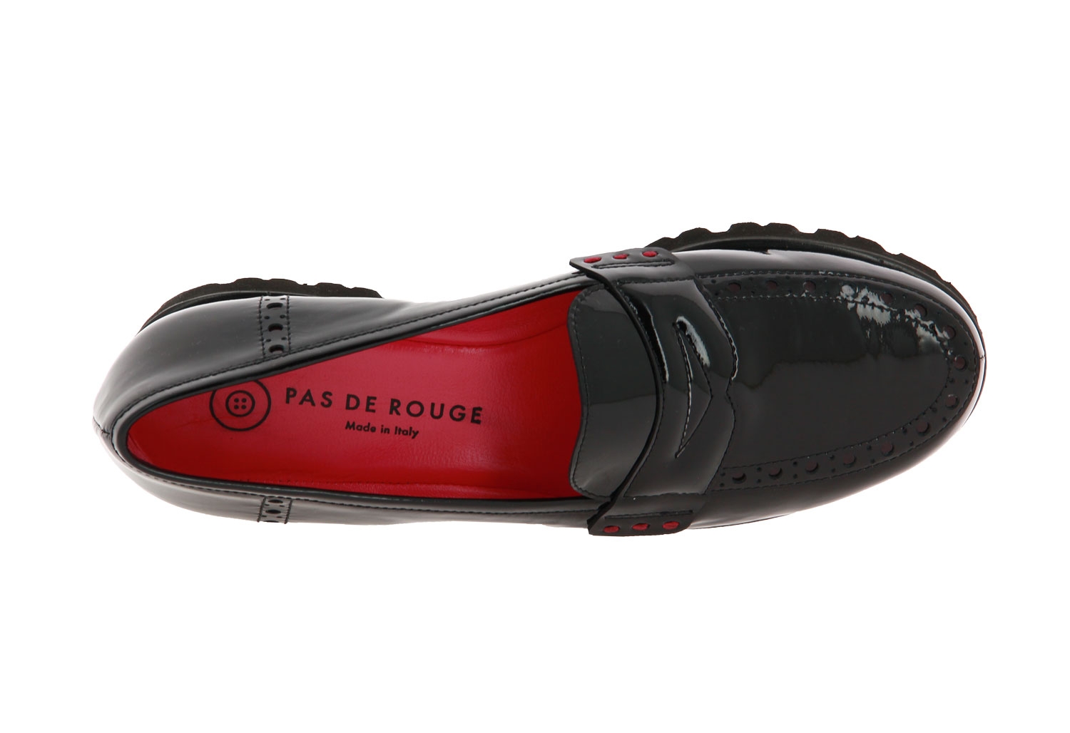 Pas de rouge Slipper MARTA LACK NERO (38½)