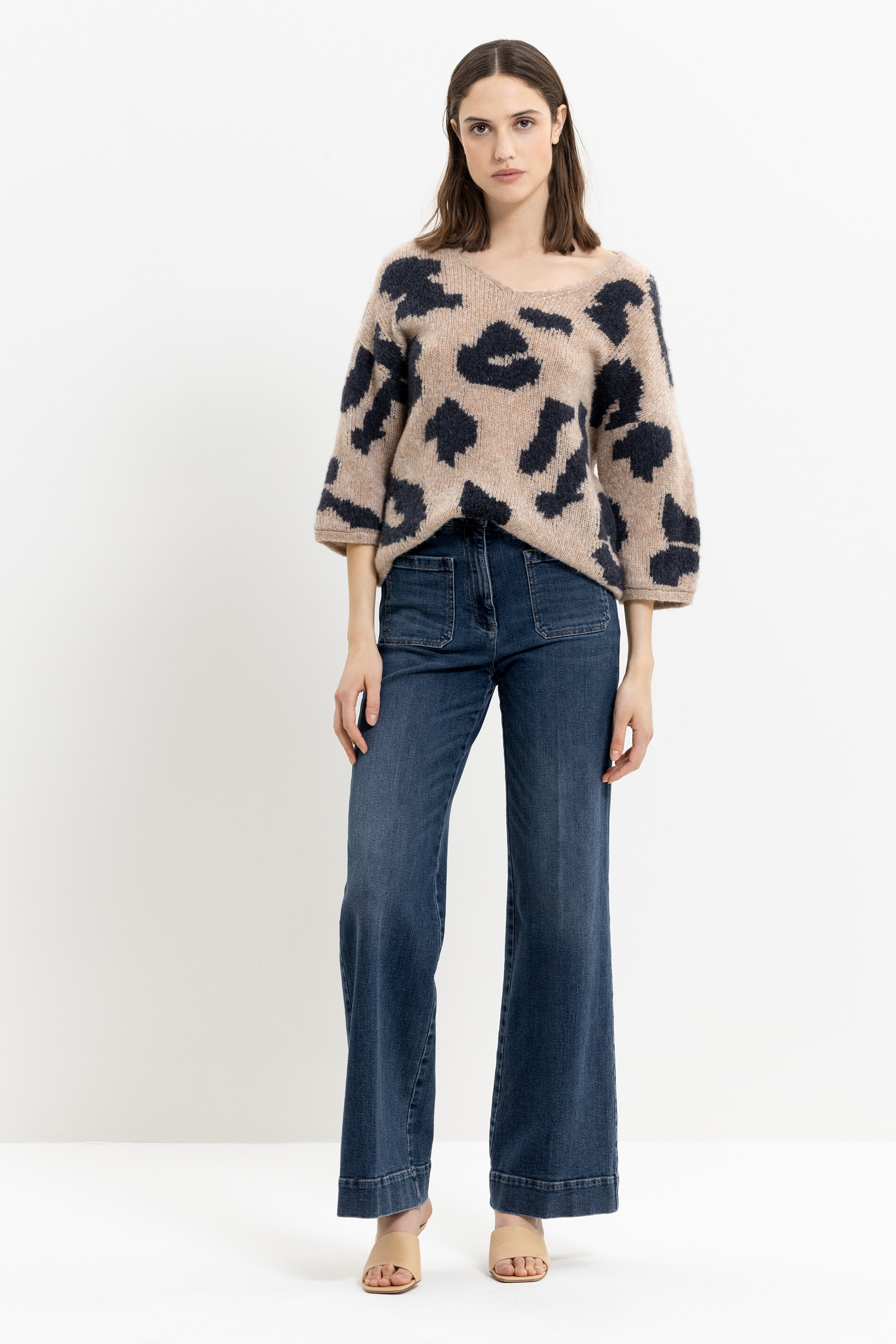 Luisa Cerano Pullover ANIMAL PRINT - multi 