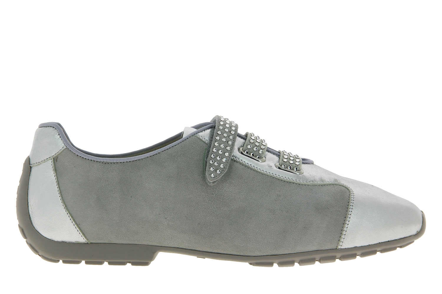 Mania Sneaker ARGENTO CAMOSCIO CRYSTAL (38)