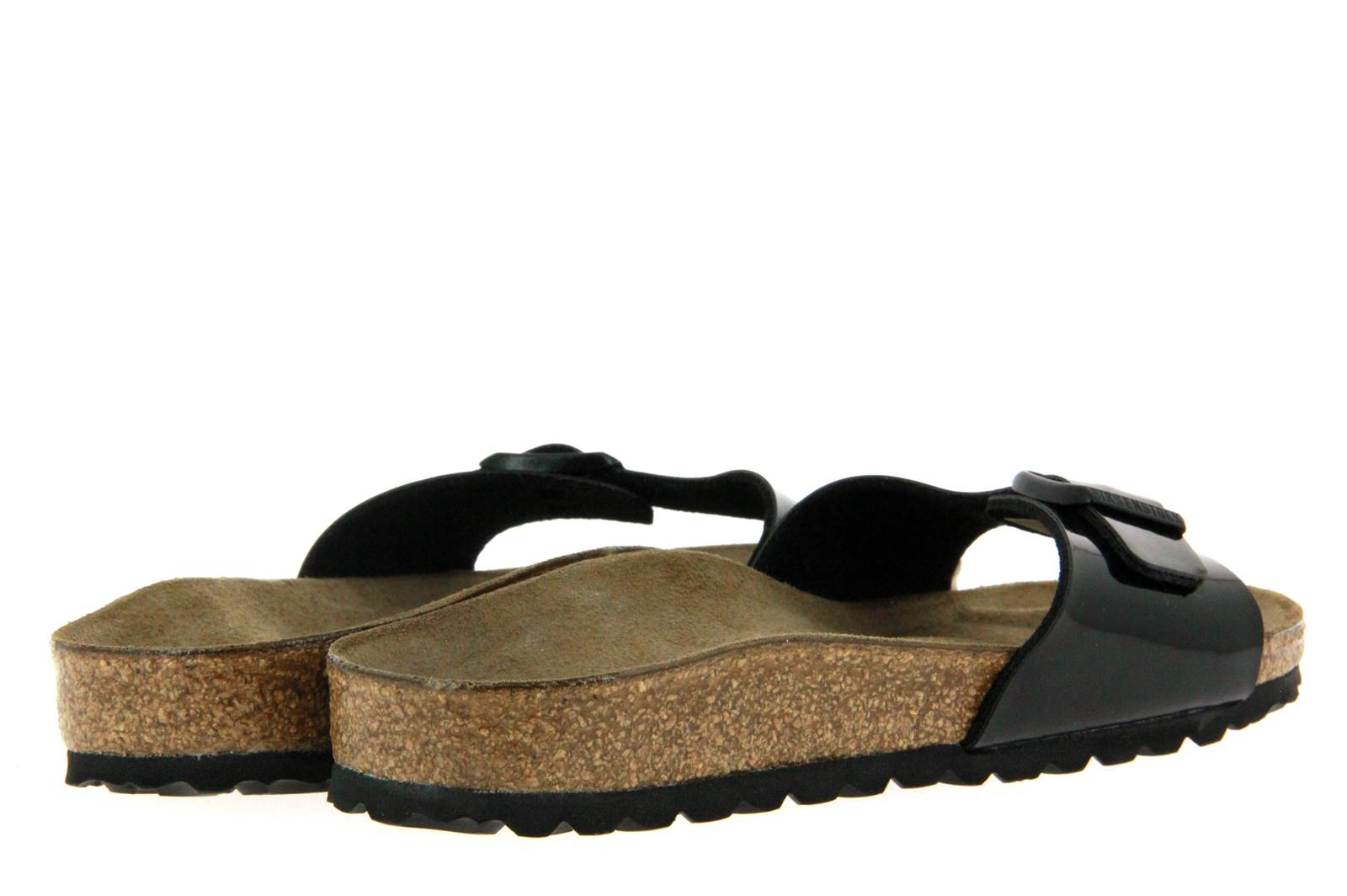 Birkenstock Pantolette MADRID SCHMAL BIRKO-FLOR LACK SCHWARZ (41)