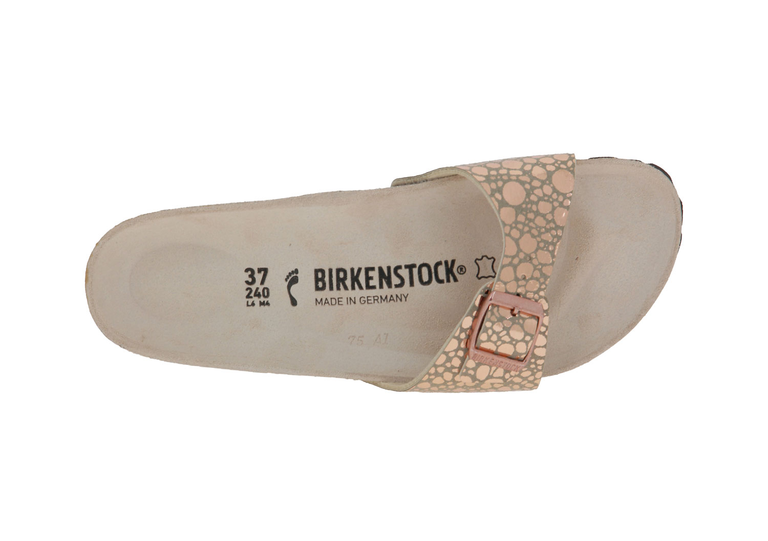 Birkenstock Pantolette SCHMAL MADRID BS METALLIC STONES COOPER (38)