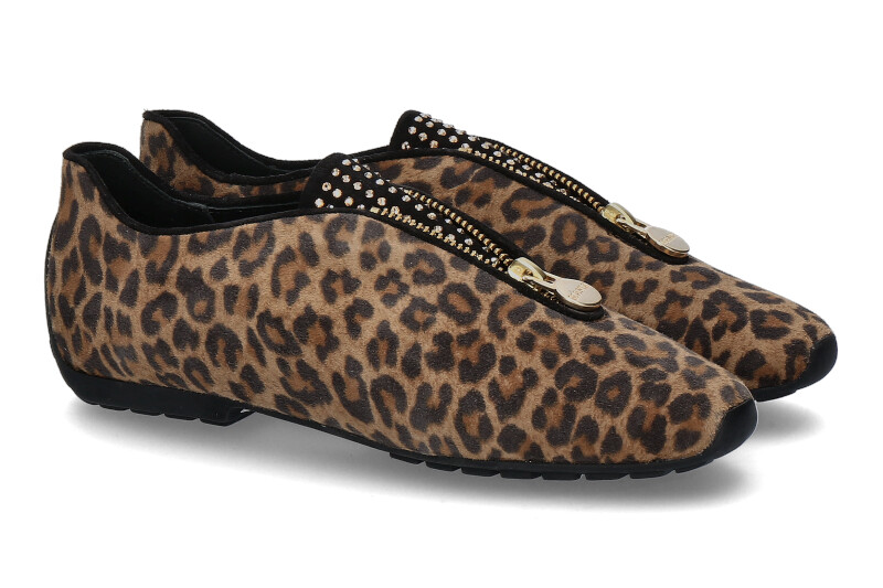 Mania Slipper CAMOISCO LEOPARDINO SWAROVSKI (40)