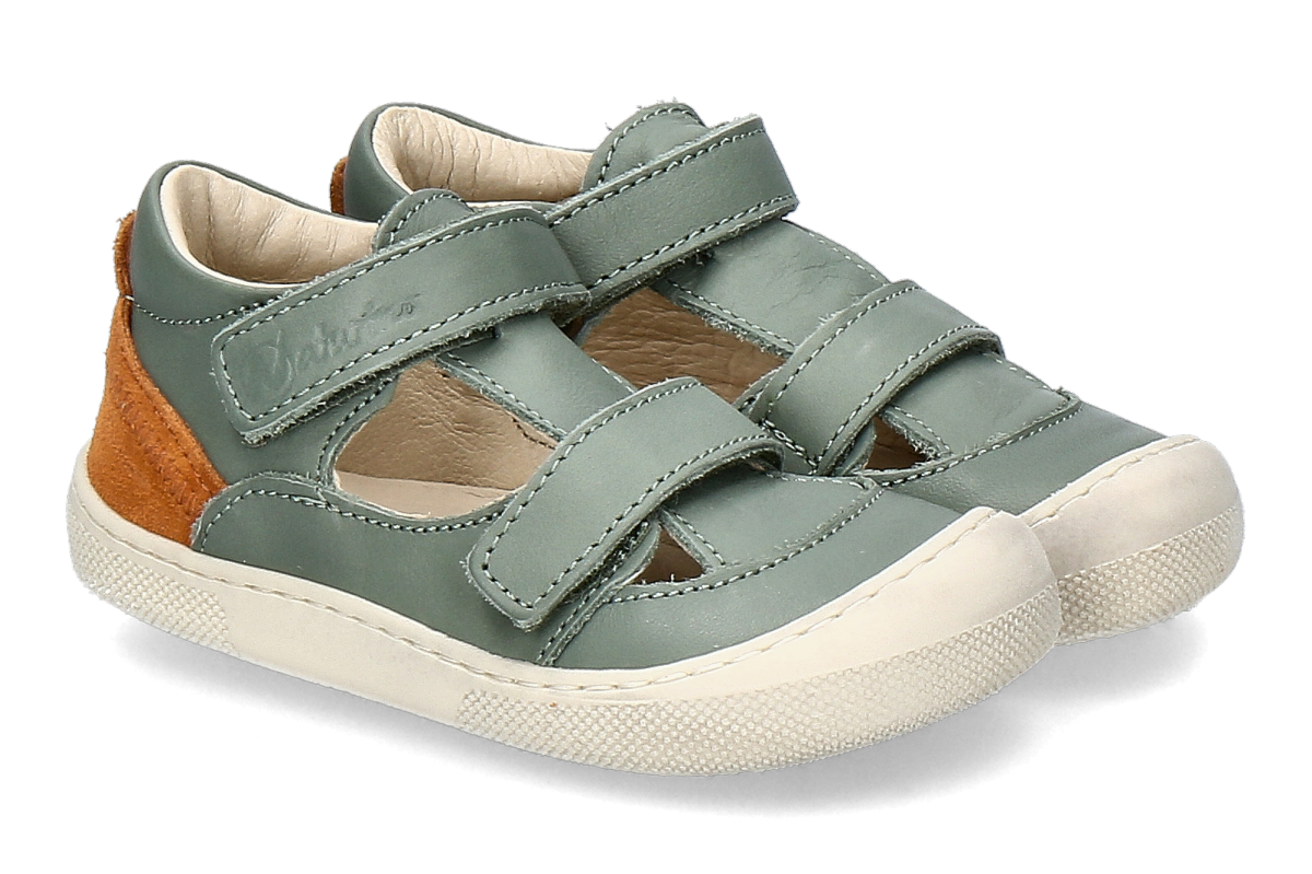 Naturino Jungen- Lauflernsandale BAREFOOT IRTYS- sage-green/ grün