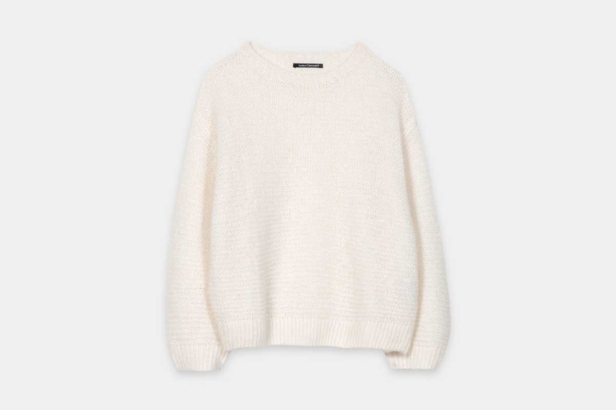 Luisa Cerano Strickpullover PURL KNIT- cream/ weiß