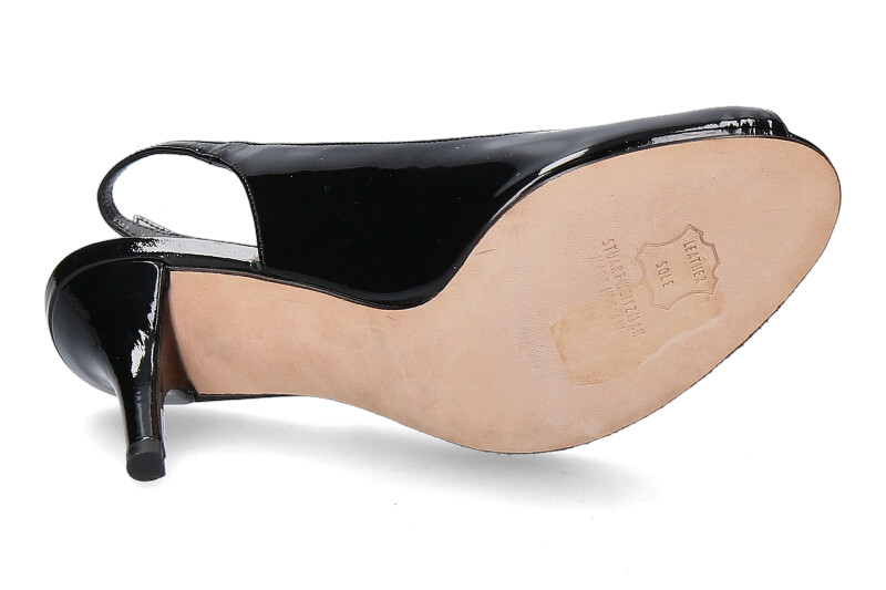 Stuart Weitzman Sandale SLINKY BLACK PATENT (37 )