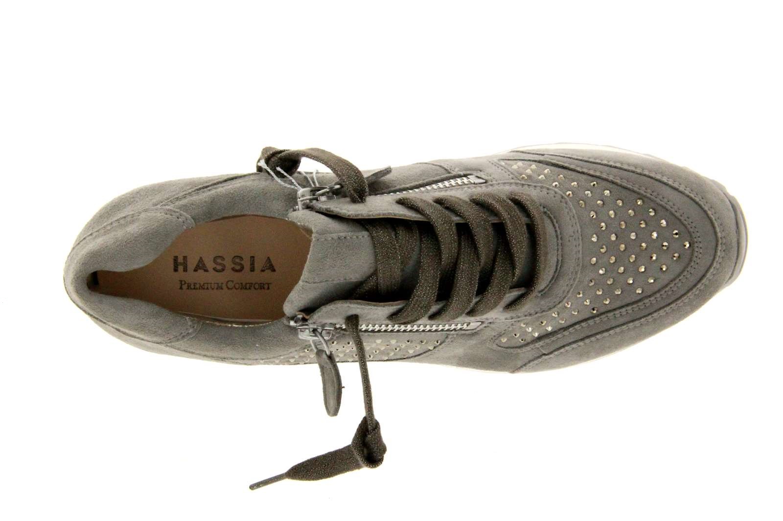 Hassia Sneaker BARCELONA H SAMTZIEGE SMOKE (42)