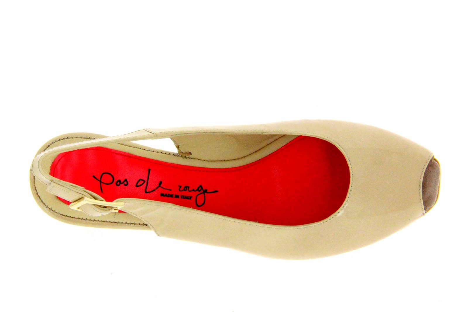 Pas de Rouge Peeptoe TULLIA LACK BEIGE  (39½)