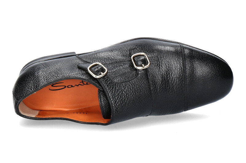 Santoni Monk LEATHER BLACK (41½)