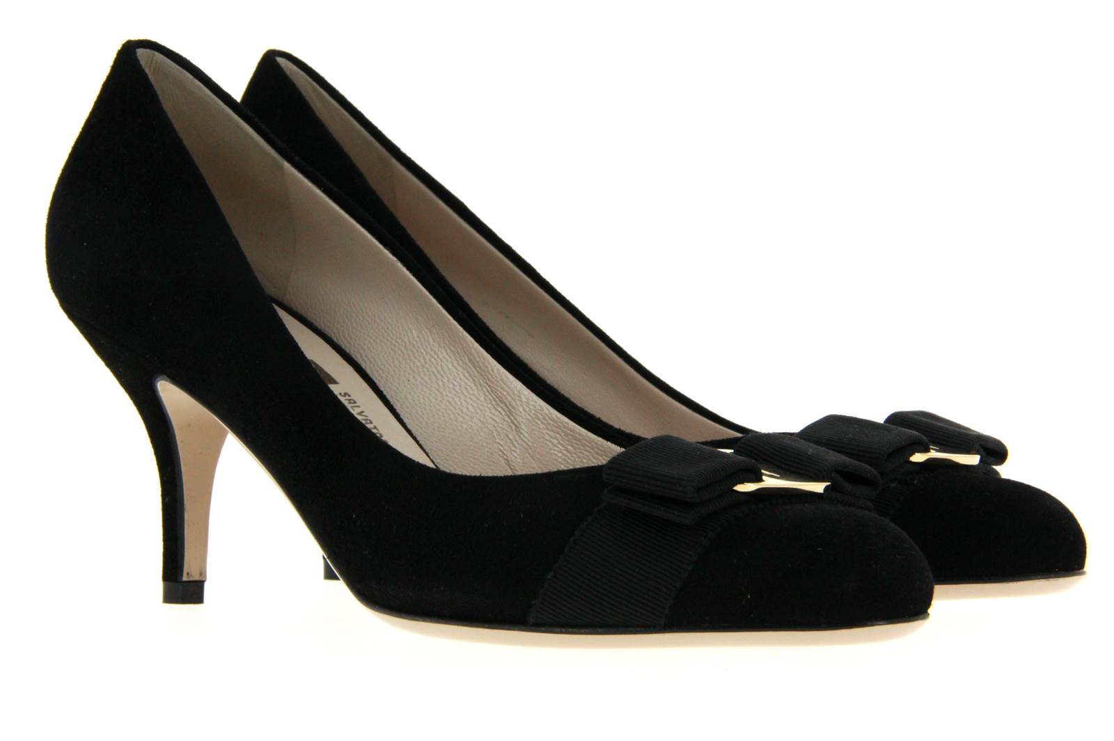 Salvatore Ferragamo Pumps CARLA NERO SUEDE (41)