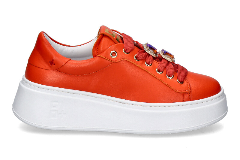 Gio+ Damen-Sneaker PIA140C COMBI VITELLO- orange
