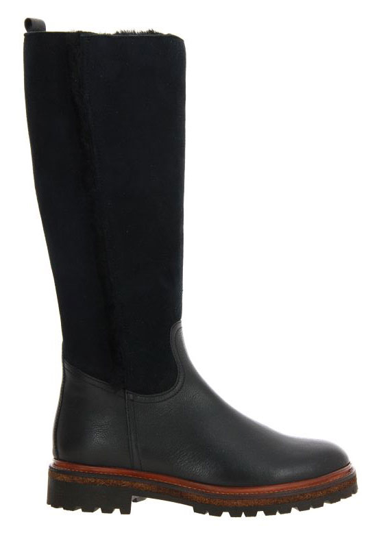 dirndl + bua Stiefel gefüttert RIVER VELOUR SCHWARZ (38½)