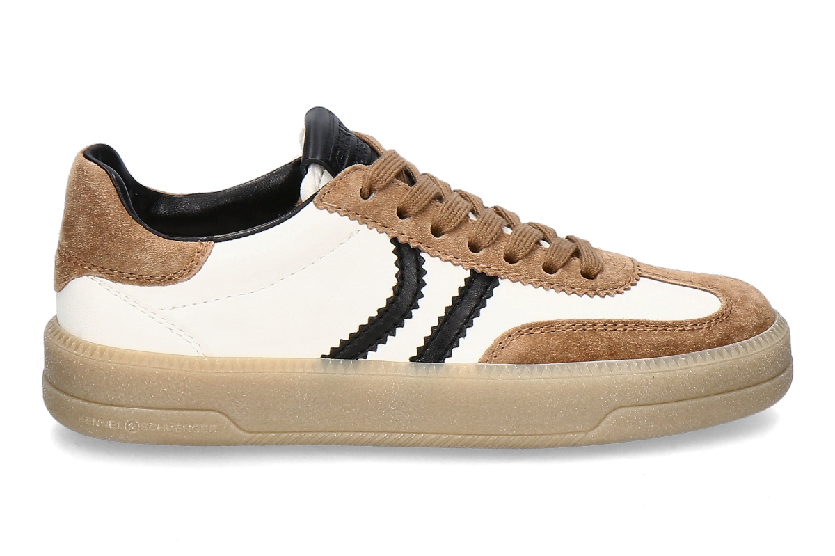 Kennel & Schmenger Sneaker BOX SUEDE NAPPA- offwhite-brown/ weiß-braun